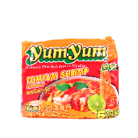 YOYO.casa 大柔屋 - Yum Yum Authentic Thai Style Instant Noodles TomYum Shrimp Flavour,5*70g 