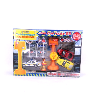 YOYO.casa 大柔屋 - 盒裝測連器 3架裝跑車 警車, 