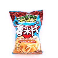 YOYO.casa 大柔屋 - Lonely God Potato Rice Chips BBQ Flavour,70g 