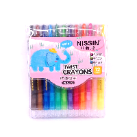 YOYO.casa 大柔屋 - Nissin Twist Crayons,12s 