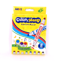 YOYO.casa 大柔屋 - AMOS Color Stamps Kids Deco Marker,8s 