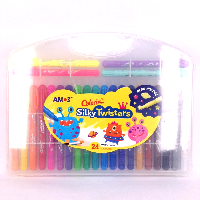 YOYO.casa 大柔屋 - AMOS Silky Twister Crayons,24s YOYO.casa 大柔屋 - AMOS Silky Twister Crayons,24s