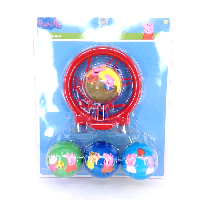 YOYO.casa 大柔屋 - PEPPA PIG PU球籃球架遊戲, 