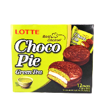 YOYO.casa 大柔屋 - Lotte Chocolate Pie Green Tea Flavour,336g 