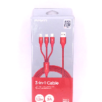 YOYO.casa 大柔屋 - 3in1 Cable Lightning Type-C Micro USB,1.2m 