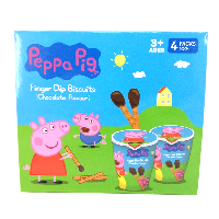 YOYO.casa 大柔屋 - Peppa Pig Finger Dip Biscuits Chocolate Flavoured,100g 