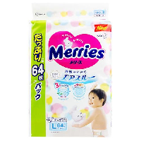 YOYO.casa 大柔屋 - Merries Diaper L 64s, 