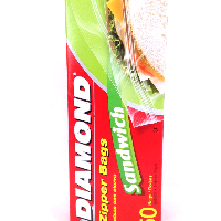 YOYO.casa 大柔屋 - Diamond Zipper Bags Sandwich,50個 YOYO.casa 大柔屋 - Diamond Zipper Bags Sandwich,50個