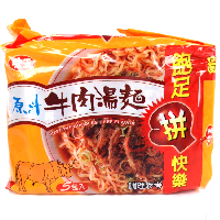 YOYO.casa 大柔屋 - 味王 原汁牛肉麵五包入,82g*5s 