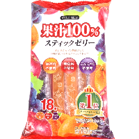 YOYO.casa 大柔屋 - Ribon 100% Juice Stick Jelly (18 Pieces),270g 
