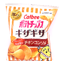 YOYO.casa 大柔屋 - Calbee 濃厚雞肉高湯味厚切薯片,60g 