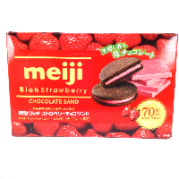 YOYO.casa 大柔屋 - Meiji rich strawberry biscuit,127g 