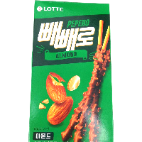 YOYO.casa 大柔屋 - Lotte pepero almond Chocolate Biscuit,37g 