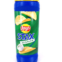 YOYO.casa 大柔屋 - Lays Stax Sour Cream and Onion Flavored Potato Crisps,155.9g 
