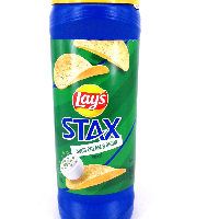 YOYO.casa 大柔屋 - Lays Stax Sour Cream and Onion Flavored Potato Crisps,155.9g YOYO.casa 大柔屋 - Lays Stax Sour Cream and Onion Flavored Potato Crisps,155.9g