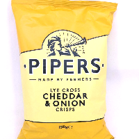 YOYO.casa 大柔屋 - Pipers Cheddar And Onion Crisps,150g 
