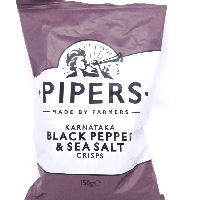 YOYO.casa 大柔屋 - Pipers Black Pepper And Sea Salt Crisps,150g 