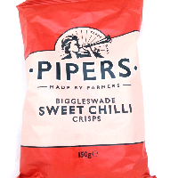 YOYO.casa 大柔屋 - Pipers Sweet Chilli Crisps,150g 