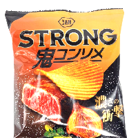 YOYO.casa 大柔屋 - 湖池屋 特製肉香濃湯味薯片Strong,56g 