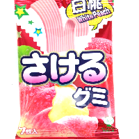 YOYO.casa 大柔屋 - UHA Sakeru Fruit Juice Gummy Peach Flavor,7s 