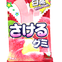 YOYO.casa 大柔屋 - UHA Sakeru Fruit Juice Gummy Peach Flavor,7s YOYO.casa 大柔屋 - UHA Sakeru Fruit Juice Gummy Peach Flavor,7s