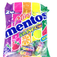 YOYO.casa 大柔屋 - Mentos Mini Rainbow Chewy Fruit Flavoured Sweets,200g 