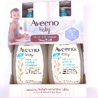 YOYO.casa 大柔屋 - aveeno baby wash  shampoo twin pack,532ml*2 