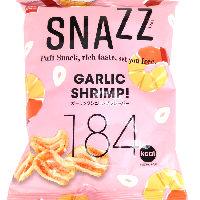 YOYO.casa 大柔屋 - SNAZZ Puff Snack Garlic Shrimp,40g YOYO.casa 大柔屋 - SNAZZ Puff Snack Garlic Shrimp,40g