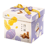YOYO.casa 大柔屋 - 盛香珍 醇韻雙味脆捲禮盒(花生和芋頭牛奶),450g 