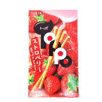 YOYO.casa 大柔屋 - LOTTE TOPPO Strawberry Stuffed Cookie Bars,2s 