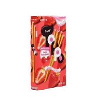 YOYO.casa 大柔屋 - Lotte Toppo Vanilla Flavoured Pretzel Stick With Strawberry Cream Filling,40g 