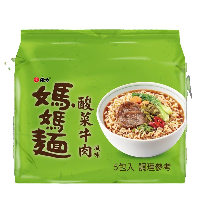 YOYO.casa 大柔屋 - 媽媽麵 酸菜牛肉風味 5包入,75g*5 YOYO.casa 大柔屋 - 媽媽麵 酸菜牛肉風味 5包入,75g*5
