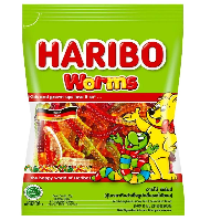 YOYO.casa 大柔屋 - Haribo Worms Fruit Flavour Jelly Candy,80g YOYO.casa 大柔屋 - Haribo Worms Fruit Flavour Jelly Candy,80g