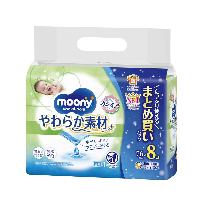 YOYO.casa 大柔屋 - Moony 濕巾76張 8包裝,76枚 